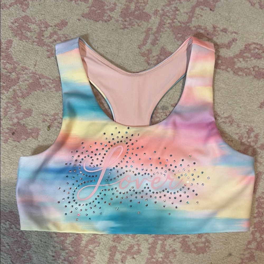Colorful Tie-Dye Sports Bra
